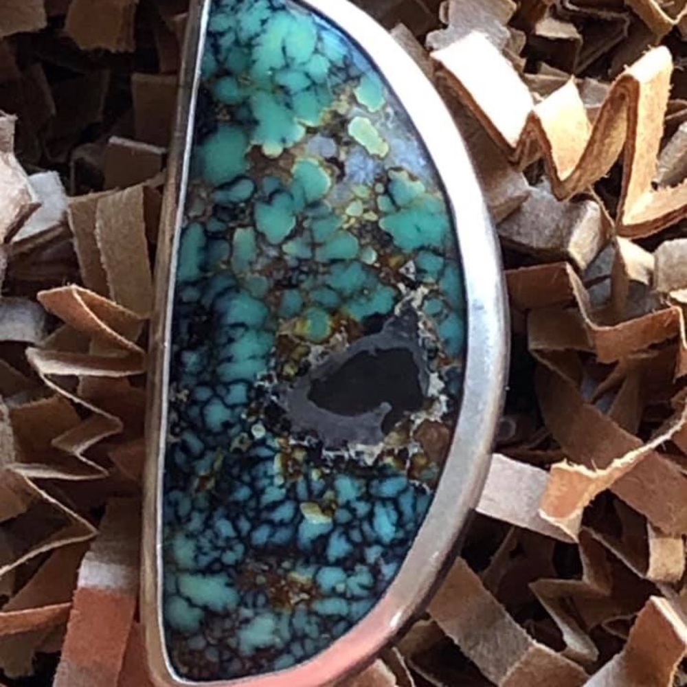 turquoise and sterling silver ring